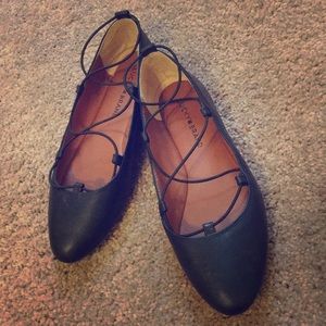 Black ballet flats